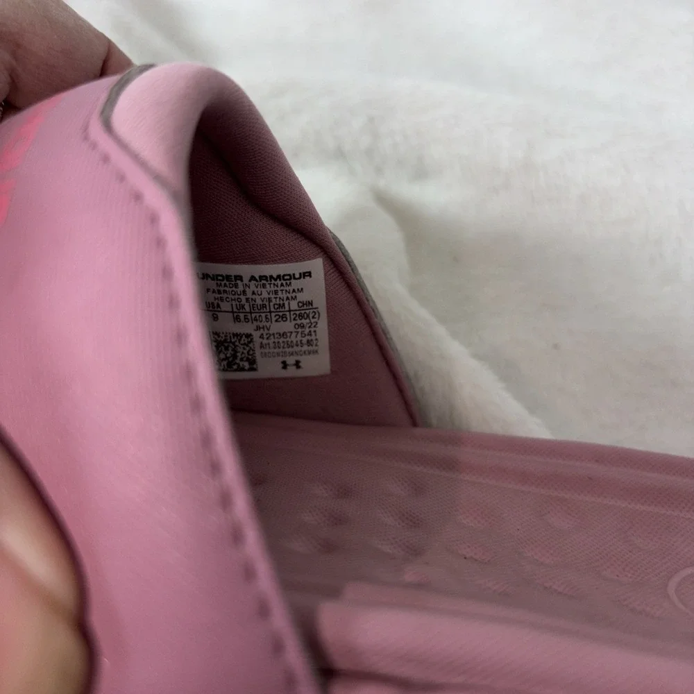 Under Armour Women's Ansa Studio Slide Sandals Size‎ 9 Poolside Gym Retro Pink